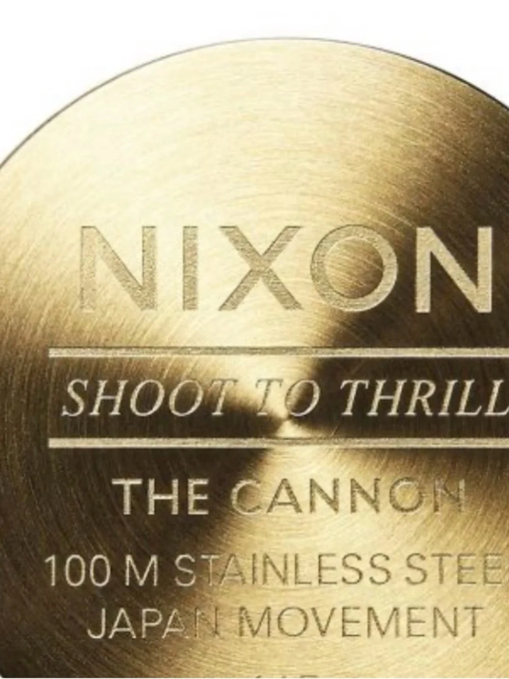 Nixon Men's Gold Stainless Steel Bracelet Watch - Minimal Three-Hand